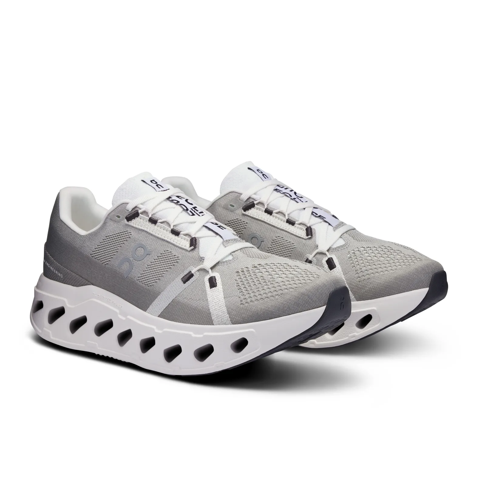 On Cloudeclipse running grey and lime Cut in half: On Cloudeclipse Review | RunRepeat main image 2