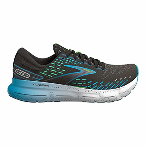 BROOKS MEN'S GLYCERIN 20 BLACK/BLUE/GREEN