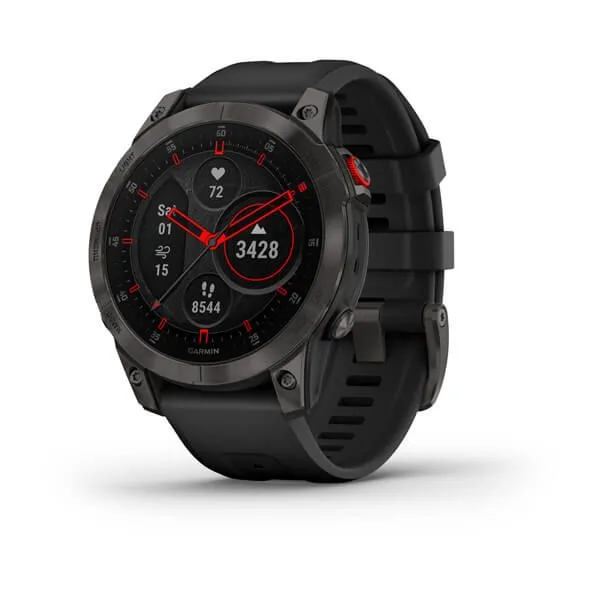 GARMIN epix (Gen 2) - Sapphire Edition - 47 mm Black Titanium with Black Band